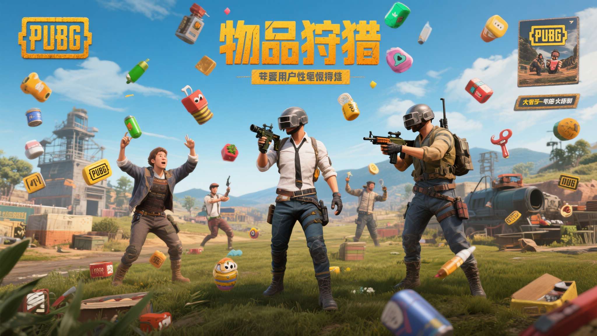 《pubg》发布愚人节特别躲猫猫模式\"物品狩猎\"分析 "物品狩猎"模式在保留PUBG核心地图场景的同时,打破了传统大逃杀的紧张框架,以